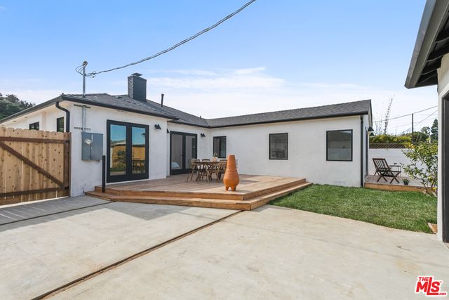 a view of a house with a patio