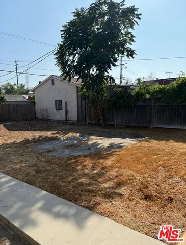 a backyard of a house