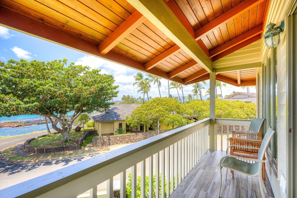 1871 Pe'e Road, Unit 2 Koloa, HI 96756 - Photo 10 of 25 a view of a balcony with wooden floor