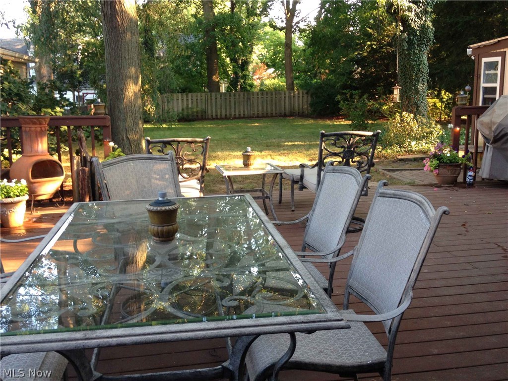21983 Eaton Road Cleveland, OH 44126 - Photo 13 of 13 Fabulous Back Yard with Amazing Deck