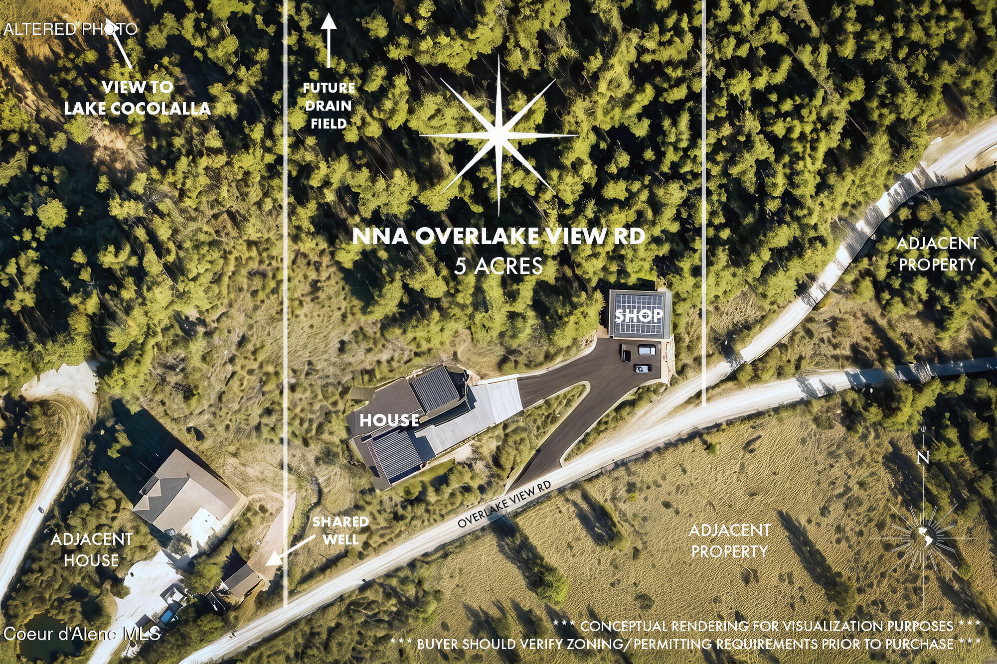 Nna Overlake View Road Cocolalla, ID 83813 - Photo 6 of 21 CONCEPTUAL LAYOUT
