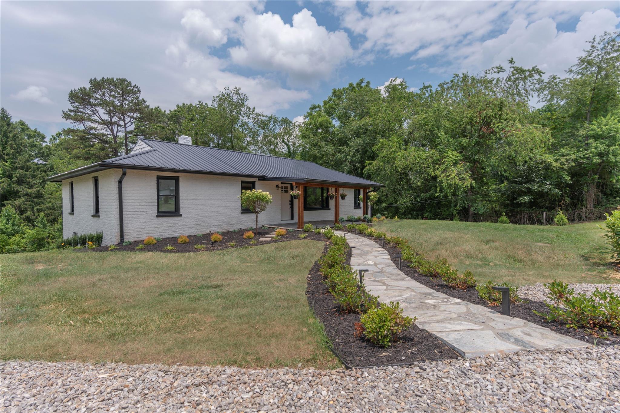 1045 North Canton Road Canton, NC 28716 - Photo 26 of 26 a view of a house with backyard and garden