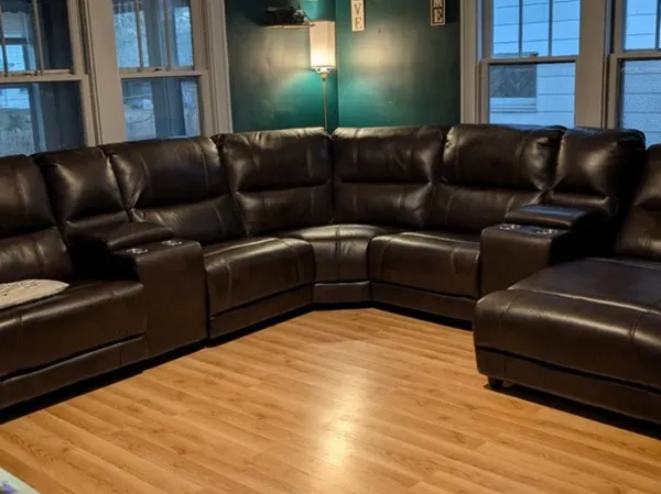 a project room with furniture and a lamp