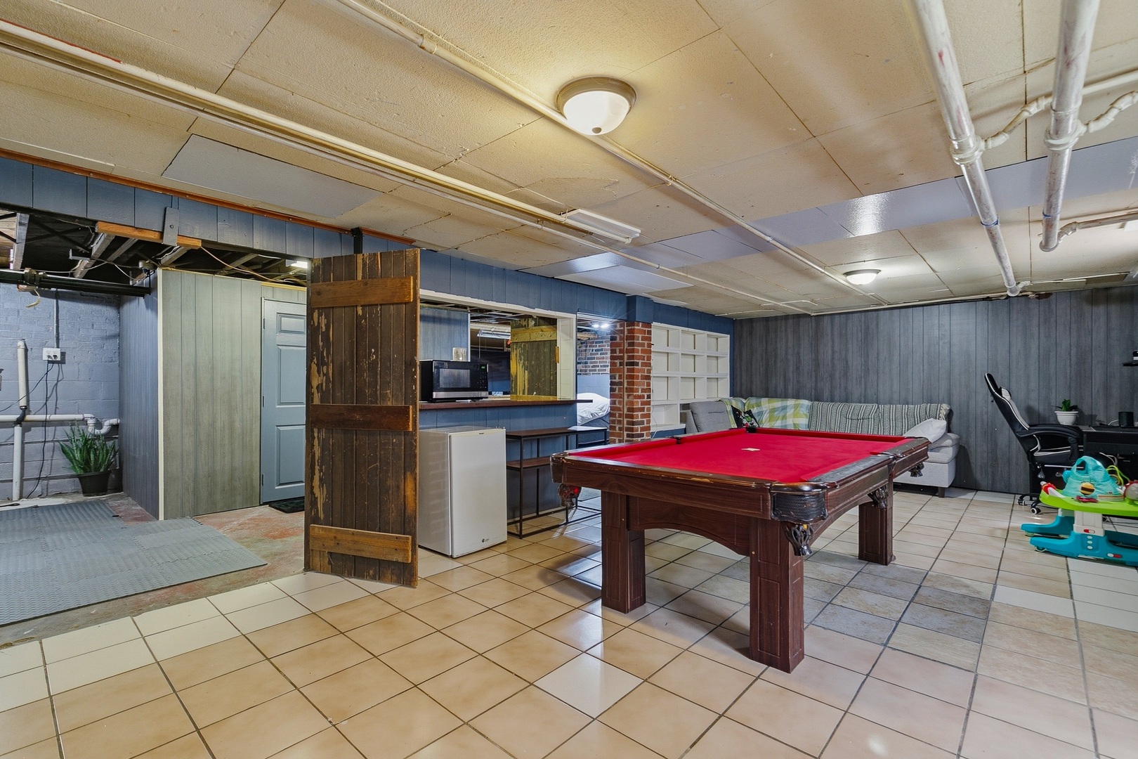 937 25th Street Moline, IL 61265 - Photo 35 of 49 a room with furniture pool table and flat screen tv