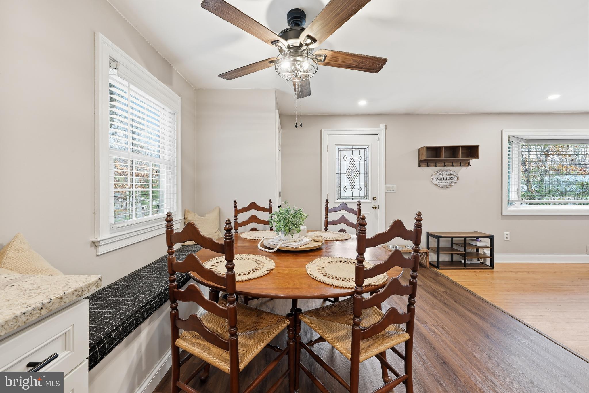 7 Anne Drive Tabernacle, NJ 08088 - Photo 11 of 44 a view of a dining room with furniture a chandelier and wooden floor