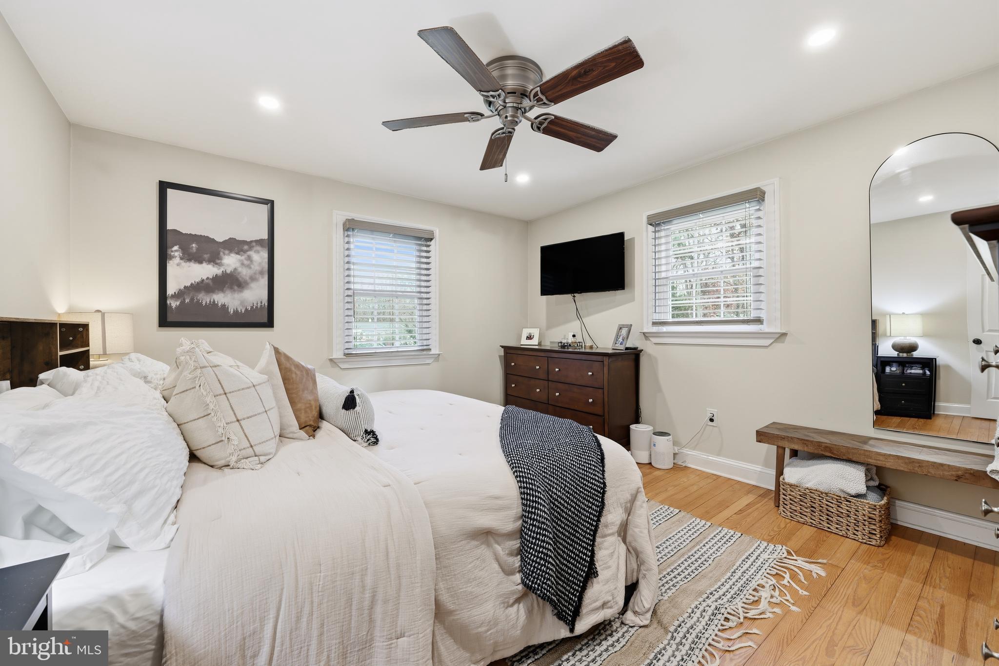 7 Anne Drive Tabernacle, NJ 08088 - Photo 19 of 44 a bedroom with a bed and a flat screen tv