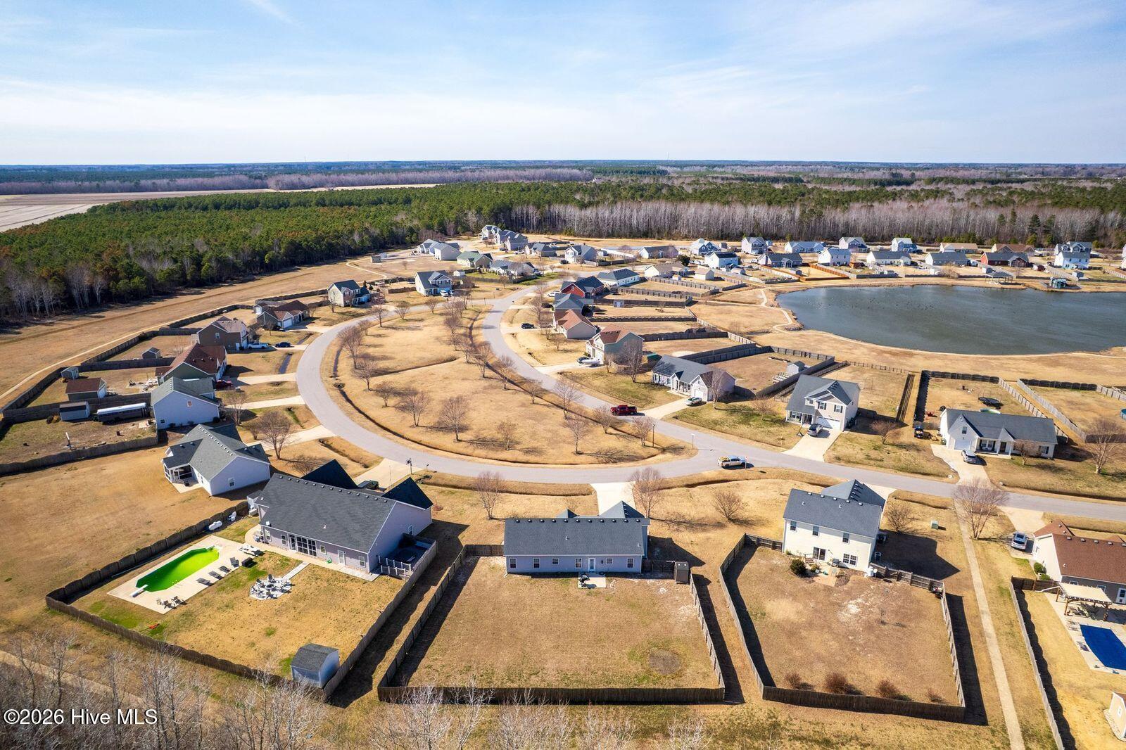 116 Pond Pine Loop Currituck, NC 27929 - Photo 6 of 19 AERIAL VIEW OF BACKYARD