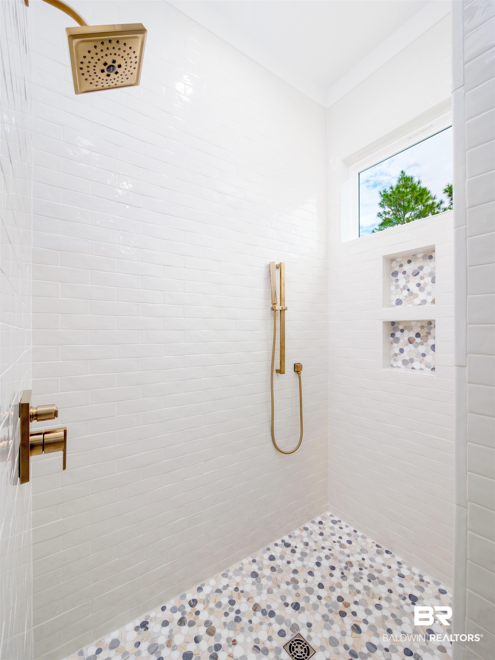 10970 Turin Avenue Fairhope, AL 36532 - Photo 19 of 61 Walk in shower with gold Delta plumbing fixtures
