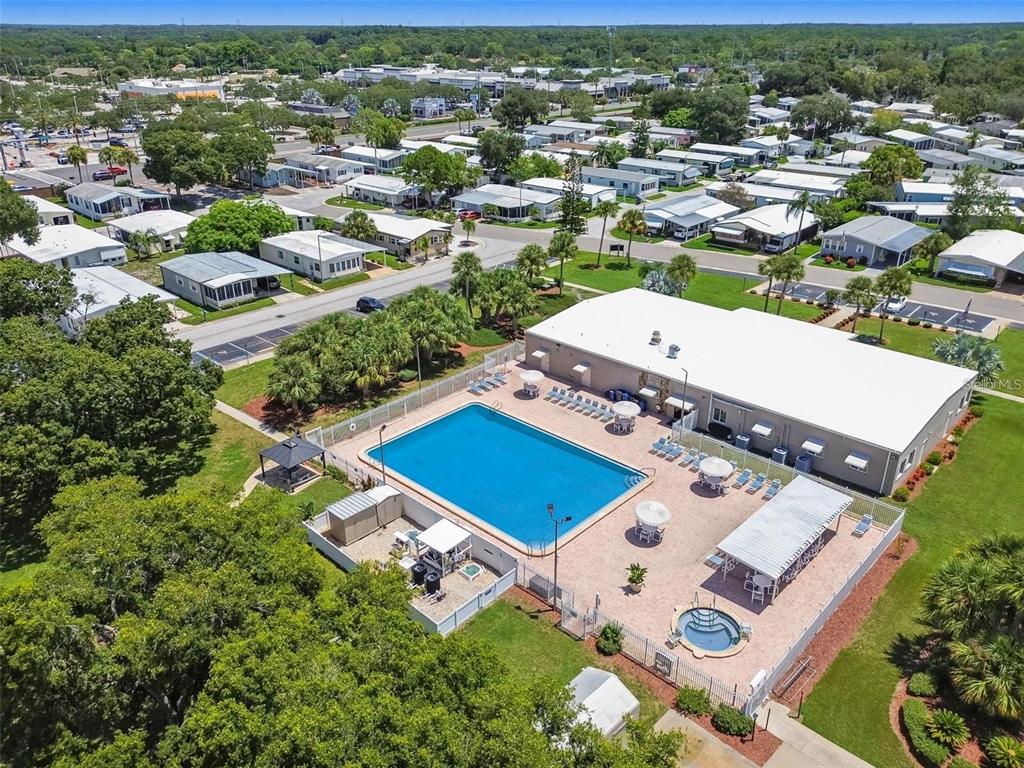 358 Lake Way Oldsmar, FL 34677 - Photo 36 of 48 an aerial view of a house with a garden
