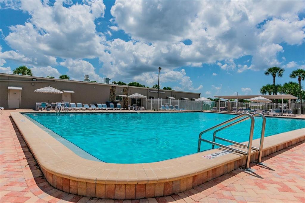 358 Lake Way Oldsmar, FL 34677 - Photo 37 of 48 a view of a swimming pool with a yard