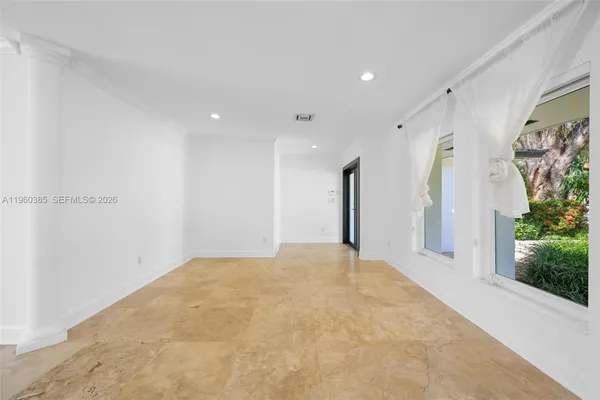 a view of an empty room