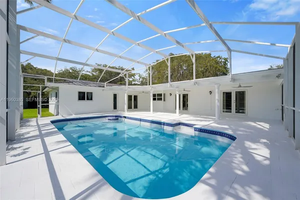 a view of a white house