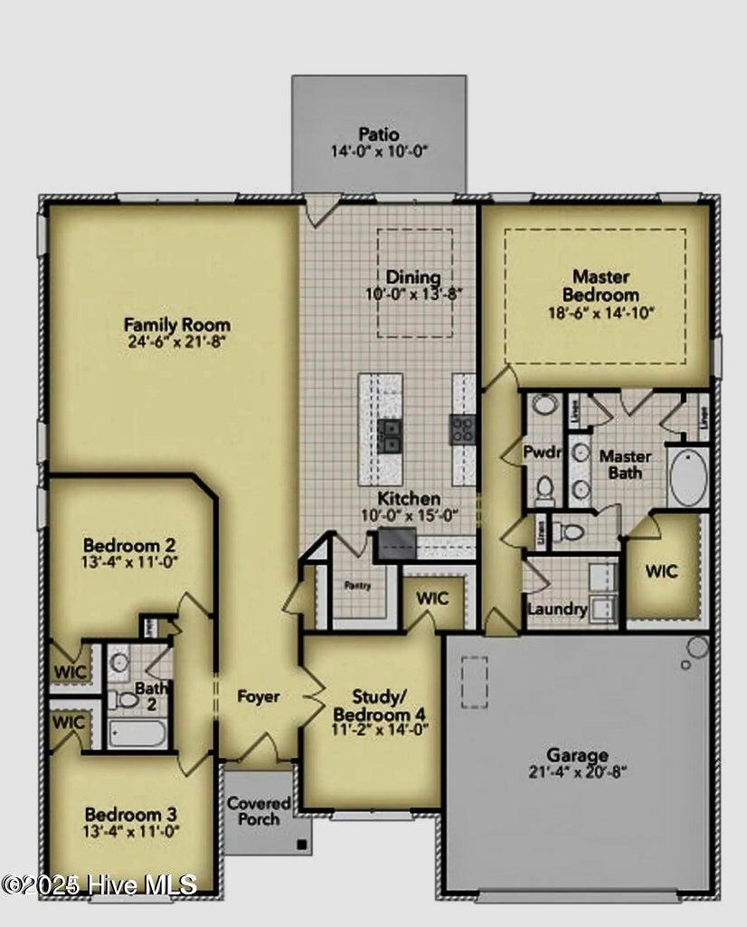 184 Poker House Road Grimesland, NC 27837 - Photo 12 of 26 Floor Plan 2421.