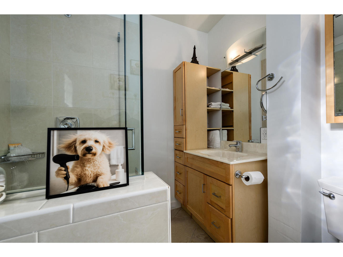 4500 North Harding Avenue Chicago, IL 60625 - Photo 15 of 29 a bathroom with a sink and mirror