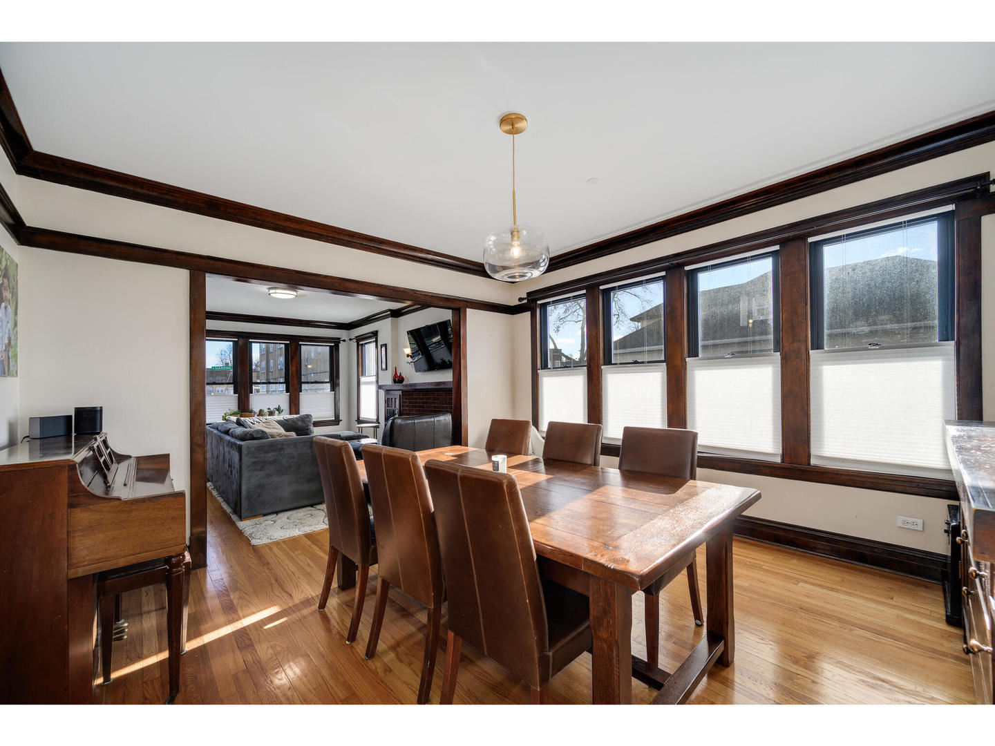 4500 North Harding Avenue Chicago, IL 60625 - Photo 6 of 29 a view of a dining room with furniture window and outside view