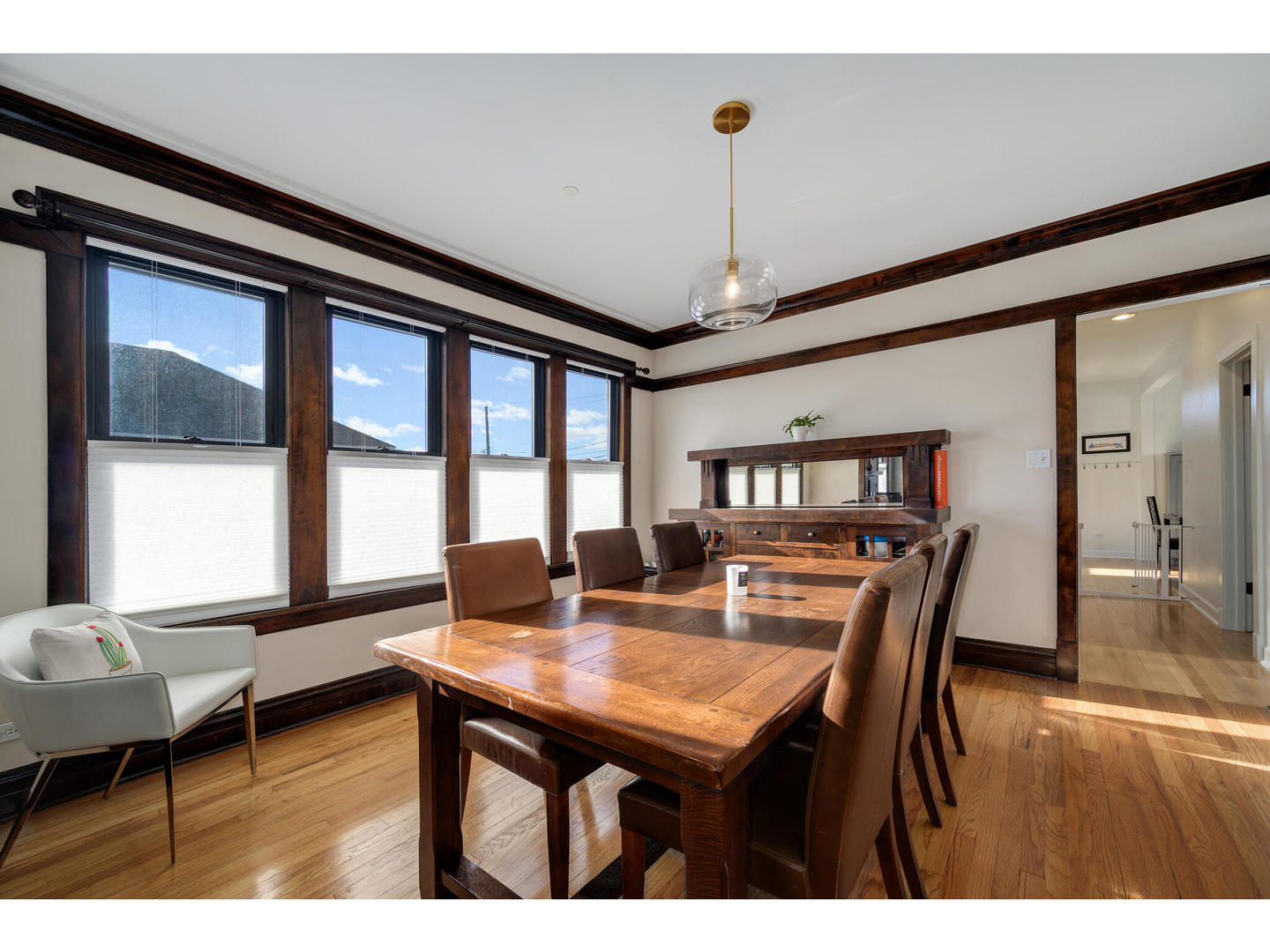 4500 North Harding Avenue Chicago, IL 60625 - Photo 7 of 29 a view of a dining room with furniture window and outside view