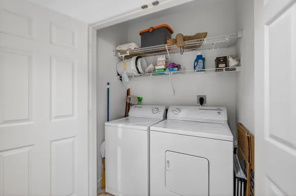 a room with gym equipment and air hockey table
