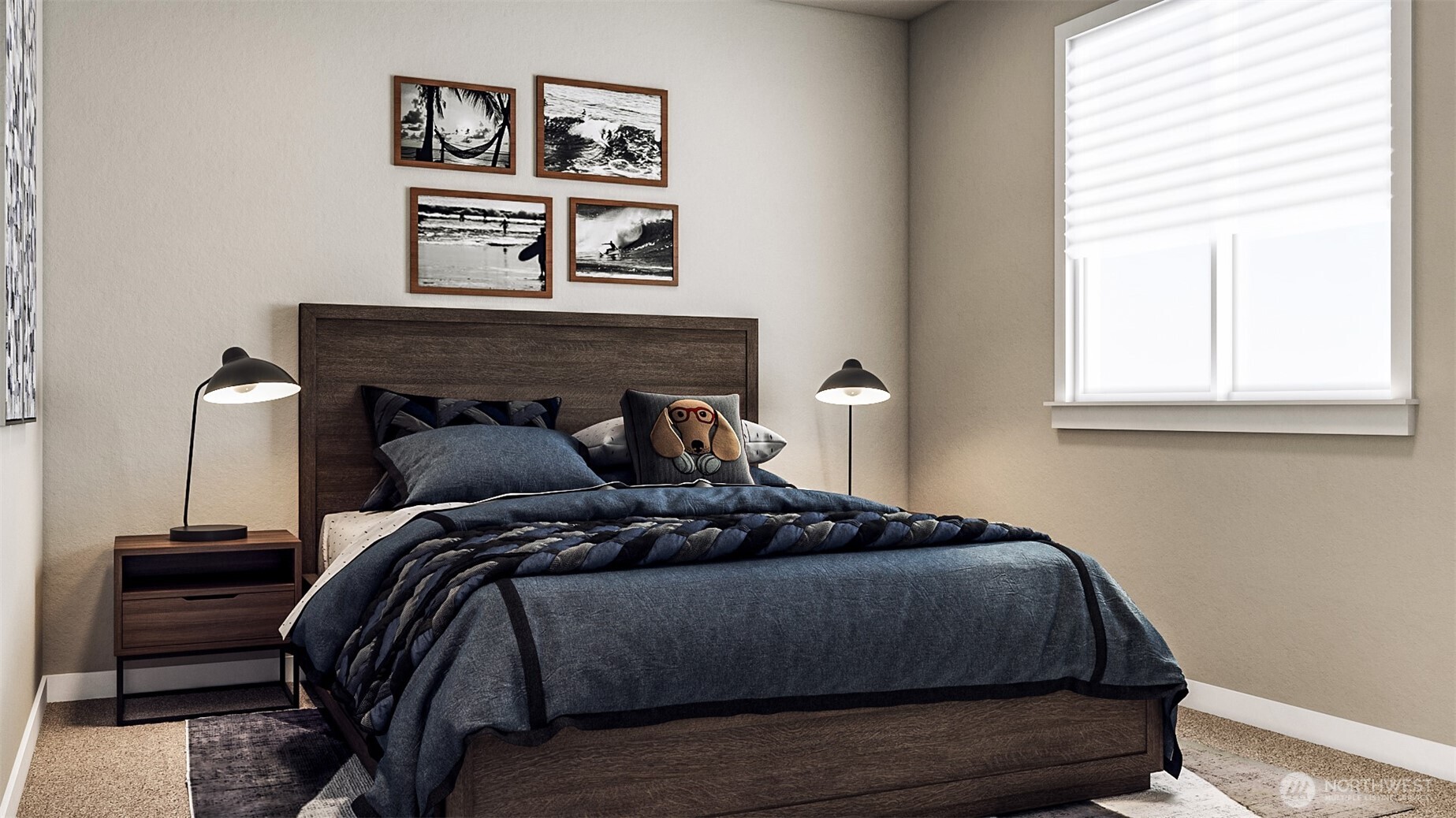 18930 99th Place Northeast, Unit 4 Bothell, WA 98011 - Photo 14 of 23 a bedroom with a bed and a window