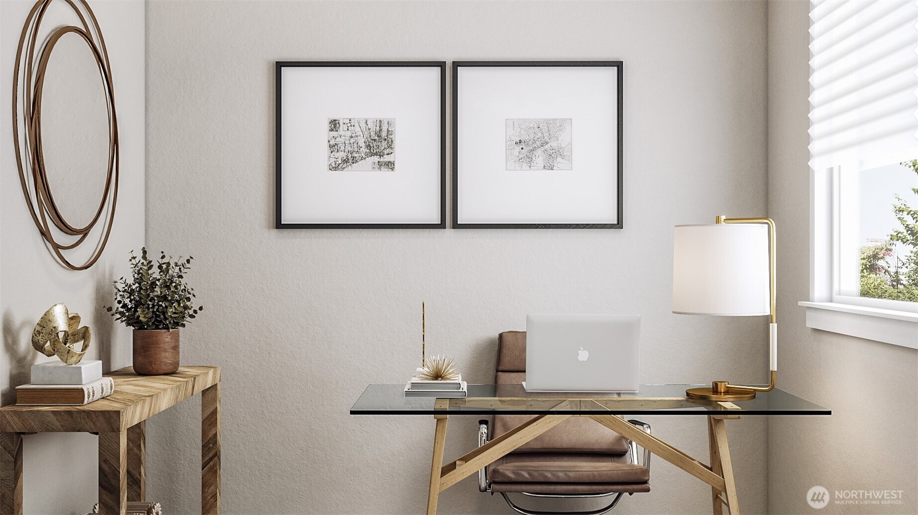 18930 99th Place Northeast, Unit 4 Bothell, WA 98011 - Photo 5 of 23 a room with a painting on the wall and a window