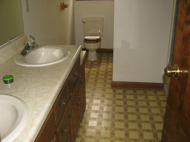 1227 Mountain Pass Road Blue Ridge, VA 24064 - Photo 3 of 8 a bathroom with a sink a toilet and a mirror