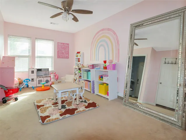 a play room with toys