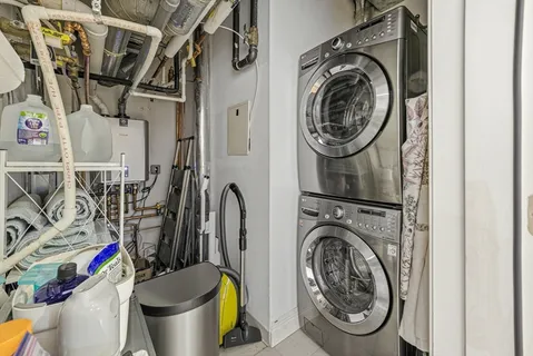 a view of storage and utility room