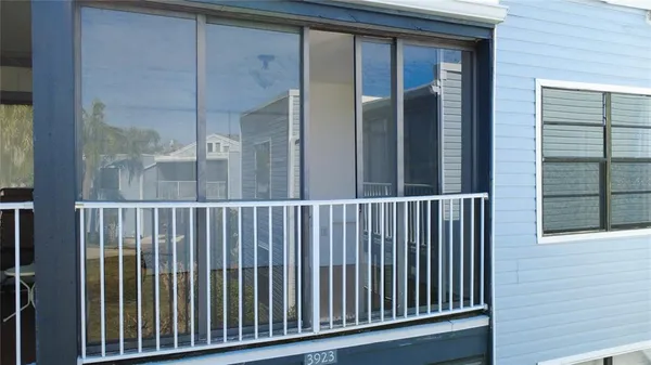 a view of a balcony
