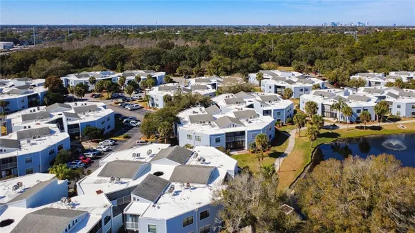 a view of city and mountain