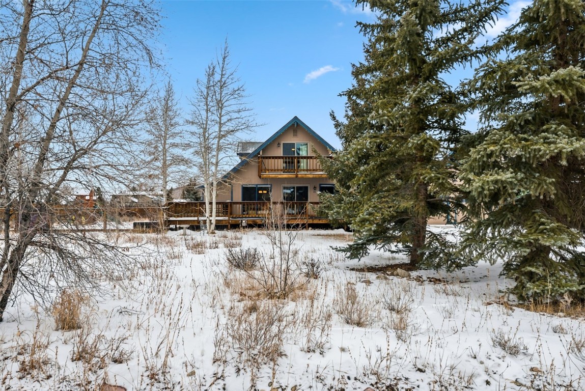 460 Clayton Road Silverthorne, CO 80498 - Photo 28 of 50 a front view of a house with a yard