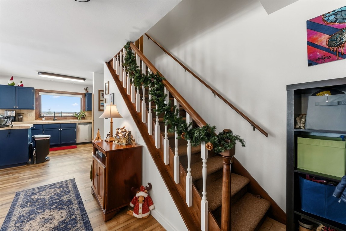 460 Clayton Road Silverthorne, CO 80498 - Photo 29 of 50 a view of entryway and hall with wooden floor