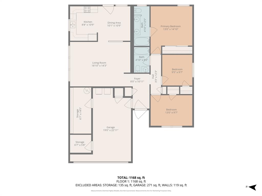 7301 Wagonwheel Road Fort Worth, TX 76133 - Photo 34 of 34 a picture of a floor plan