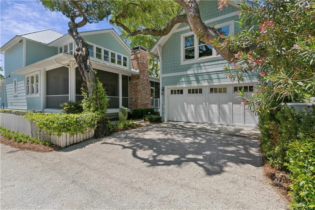 4316 5th Street St. Simons Island, GA 31522 - Photo 50 of 58 Rear of home, detached garage with alley entrance.
