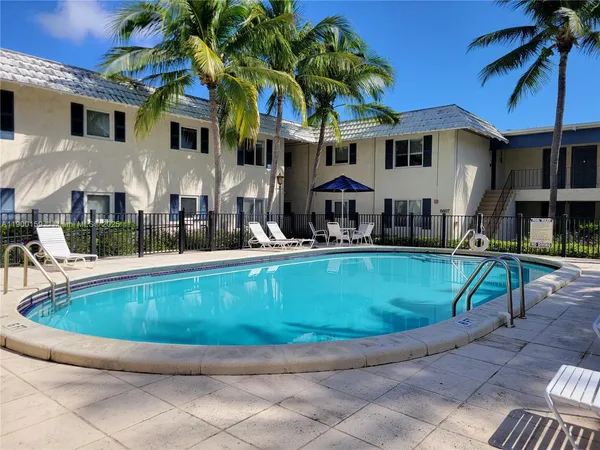 a view of outdoor space yard and swimming pool