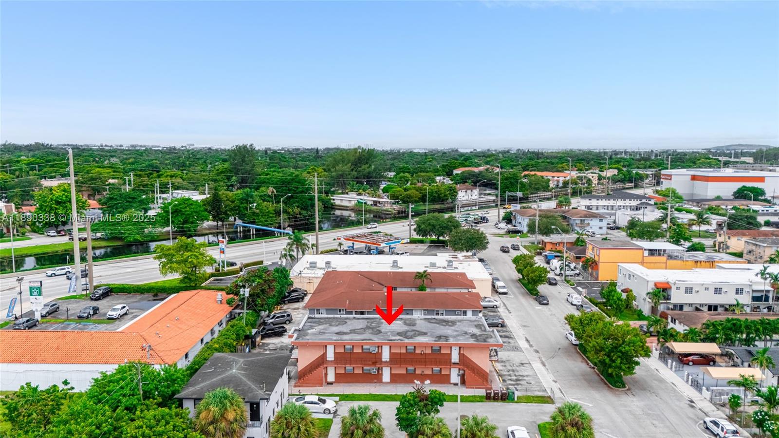 40 West 4th Street, Unit 2 Hialeah, FL 33010 - Photo 7 of 44 an aerial view of a house with a garden