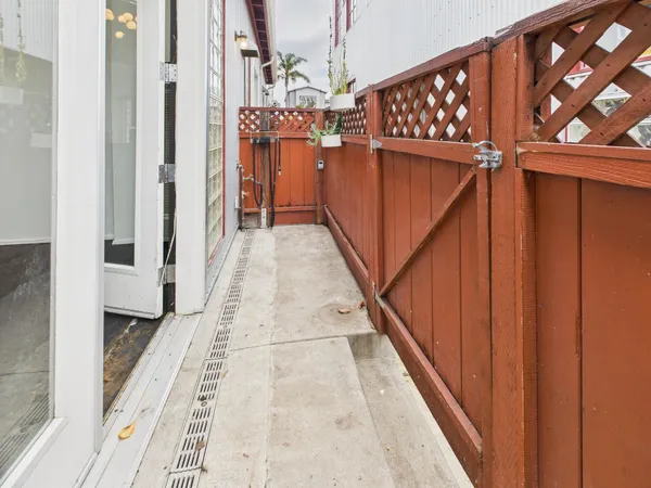 a view of a balcony