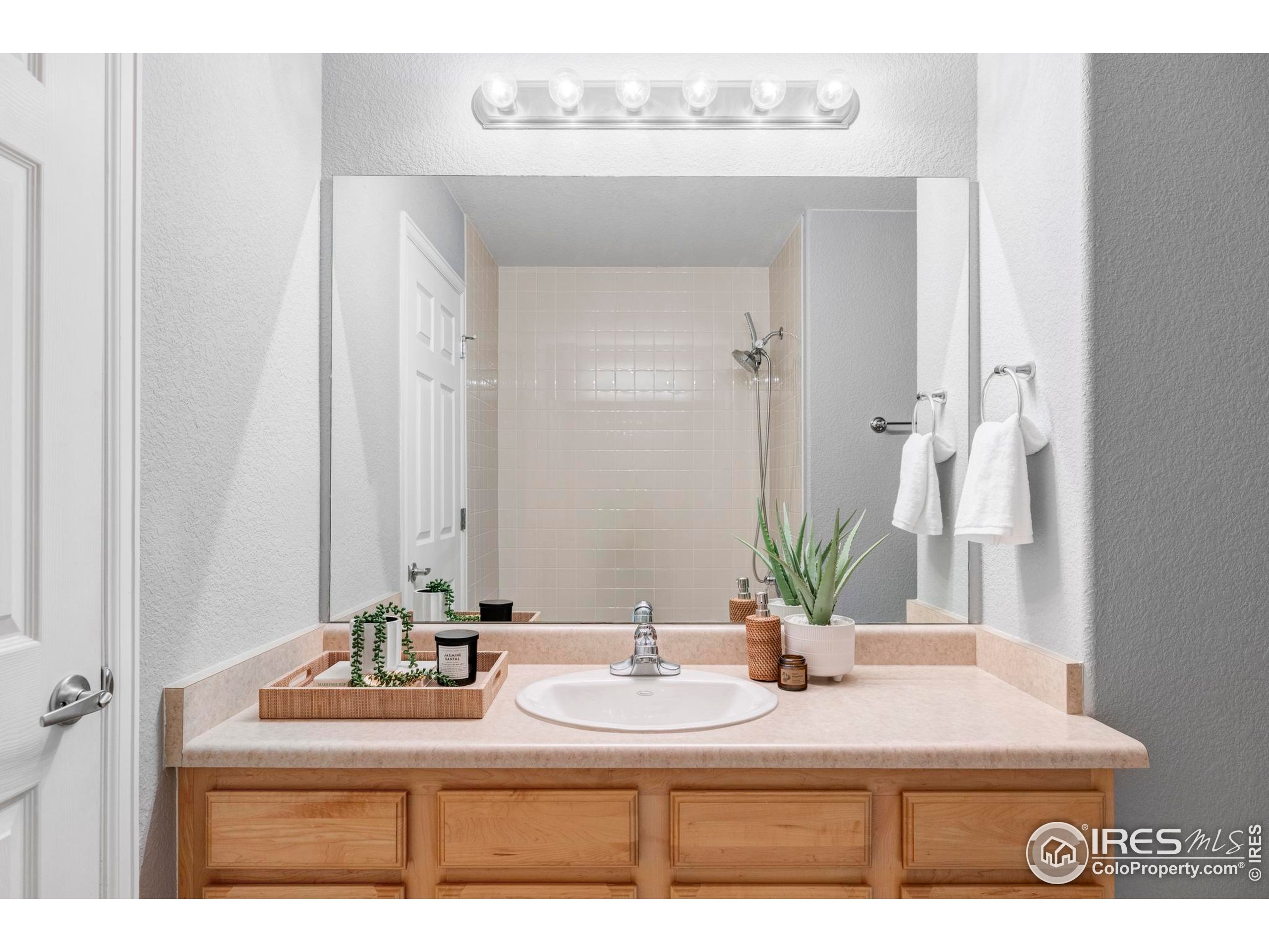 4240 Riley Drive Longmont, CO 80503 - Photo 23 of 25 a bathroom with a sink and a mirror