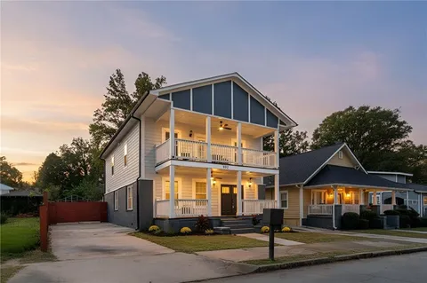 a front view of a building