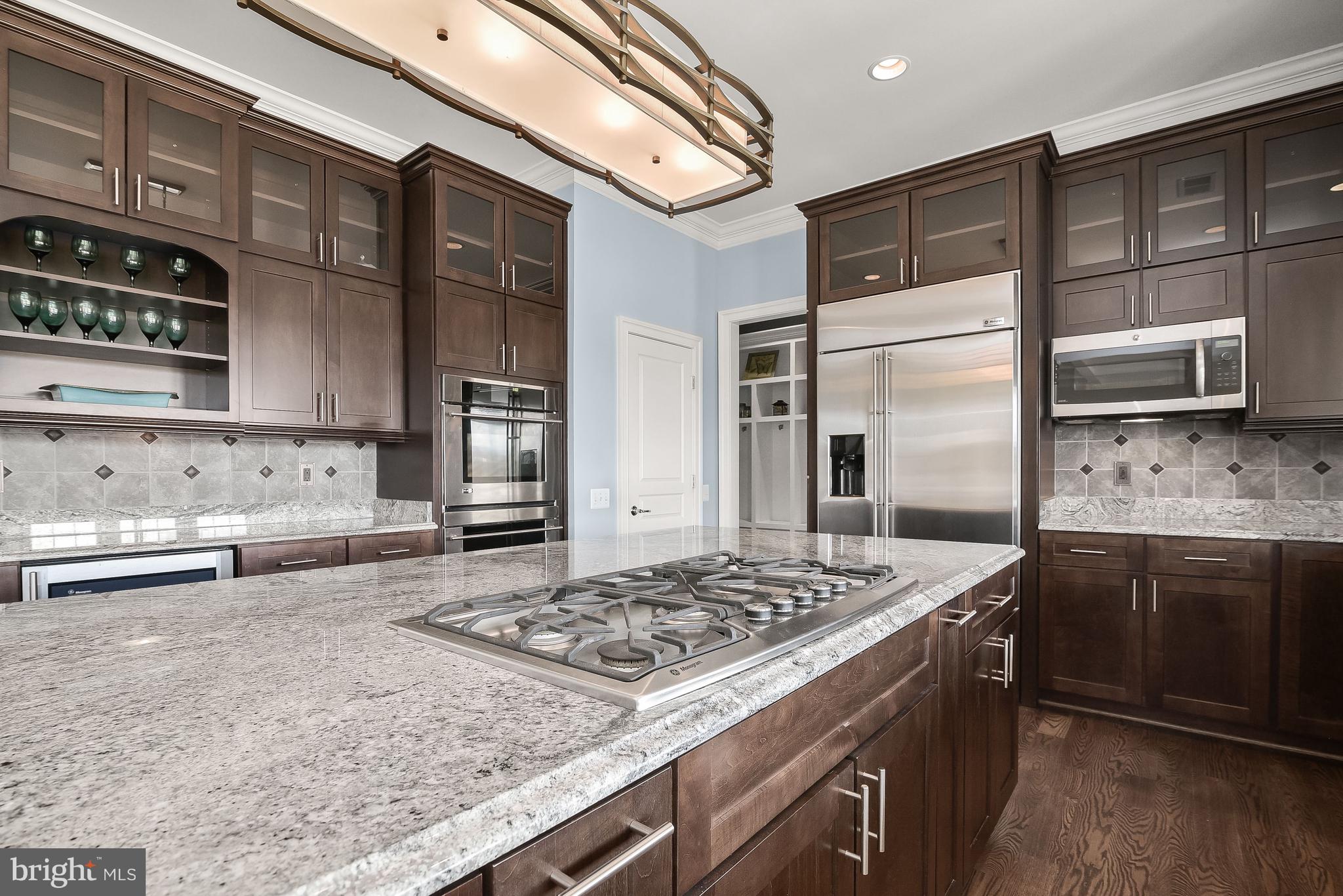 21151 Mill Branch Drive Leesburg, VA 20175 - Photo 39 of 132 a kitchen with stainless steel appliances granite countertop a stove a sink and a refrigerator