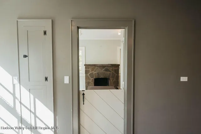 a view of a hallway with a hallway