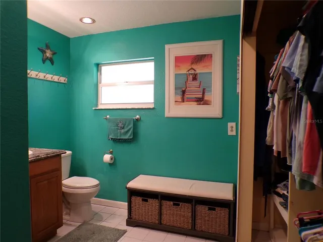 a view of a room with shelves