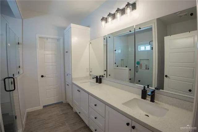 aerial view of a house with a swimming pool