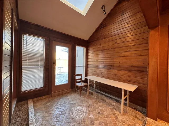 a view of outdoor seating space