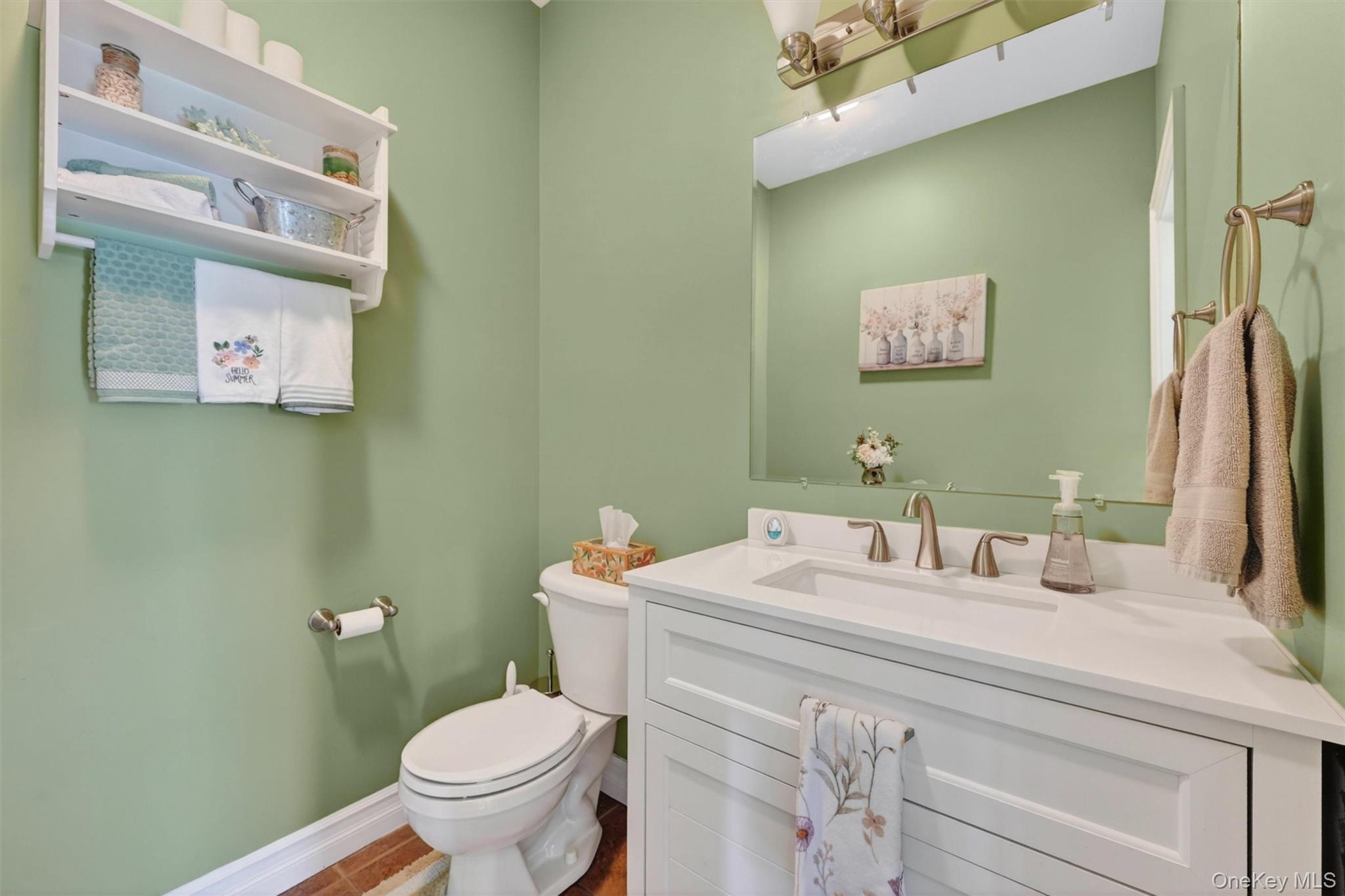 19 Pirog Road Pine Bush, NY 12566 - Photo 16 of 50 a bathroom with a toilet sink and mirror
