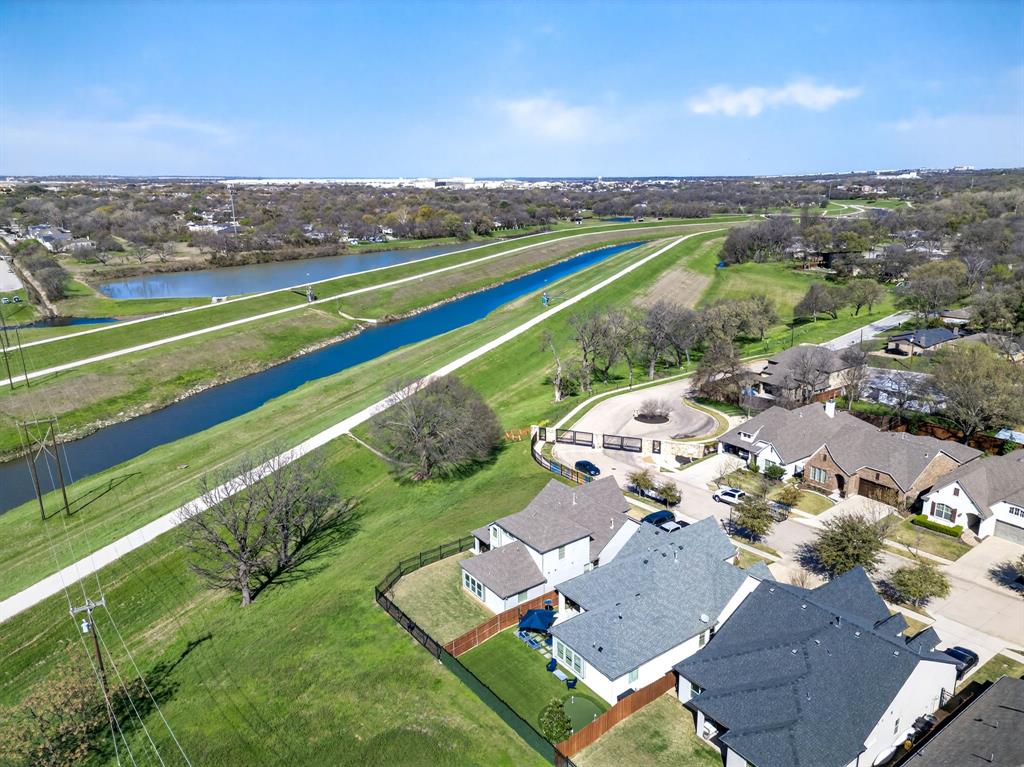 5213 Scott Road Fort Worth, TX 76114 - Photo 32 of 35 an aerial view of a house with a garden