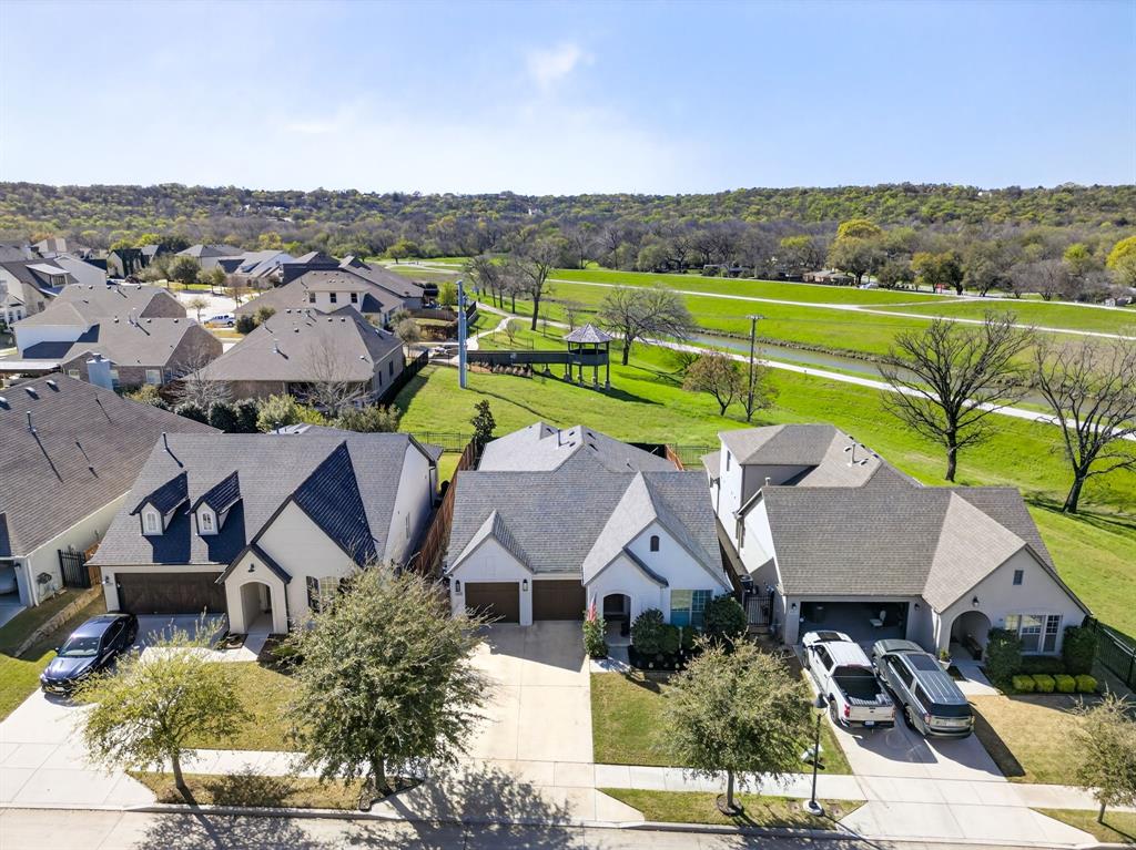 5213 Scott Road Fort Worth, TX 76114 - Photo 33 of 35 an aerial view of a house with a outdoor space