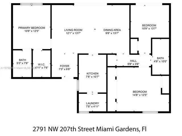 $550,000 | 2791 Northwest 207th Street, Miami Gardens, FL 33056