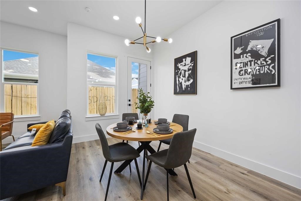 1805 Emir Street, Unit D Houston, TX 77009 - Photo 11 of 36 a dining room with furniture and window