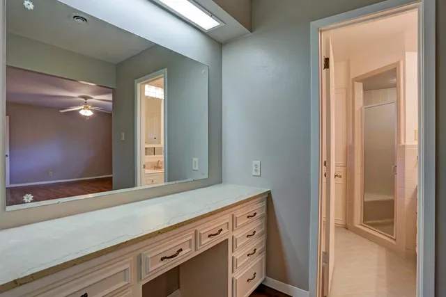 a view of a hallway with entryway