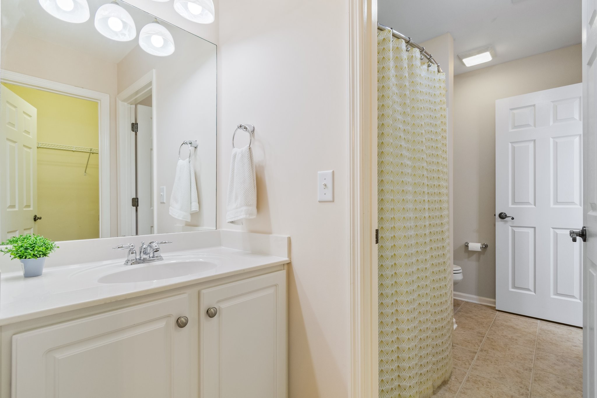 5028 Abington Ridge Lane Franklin, TN 37067 - Photo 55 of 68 a bathroom with a sink vanity granite and a mirror