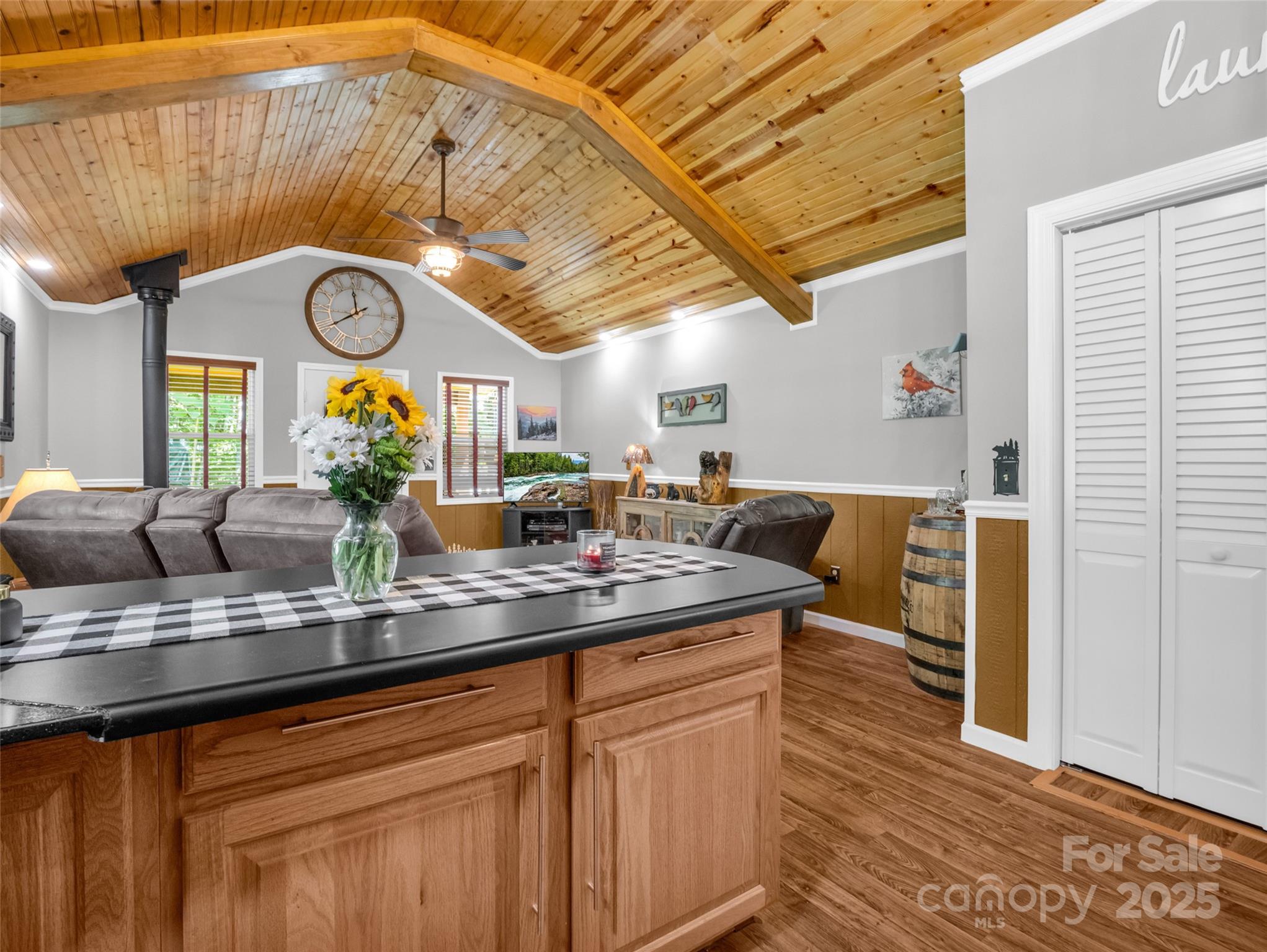 479 Camp Hill Road Mill Spring, NC 28756 - Photo 18 of 48 a view of a kitchen with a sink and a window
